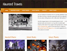 Tablet Screenshot of hauntedtravels.com